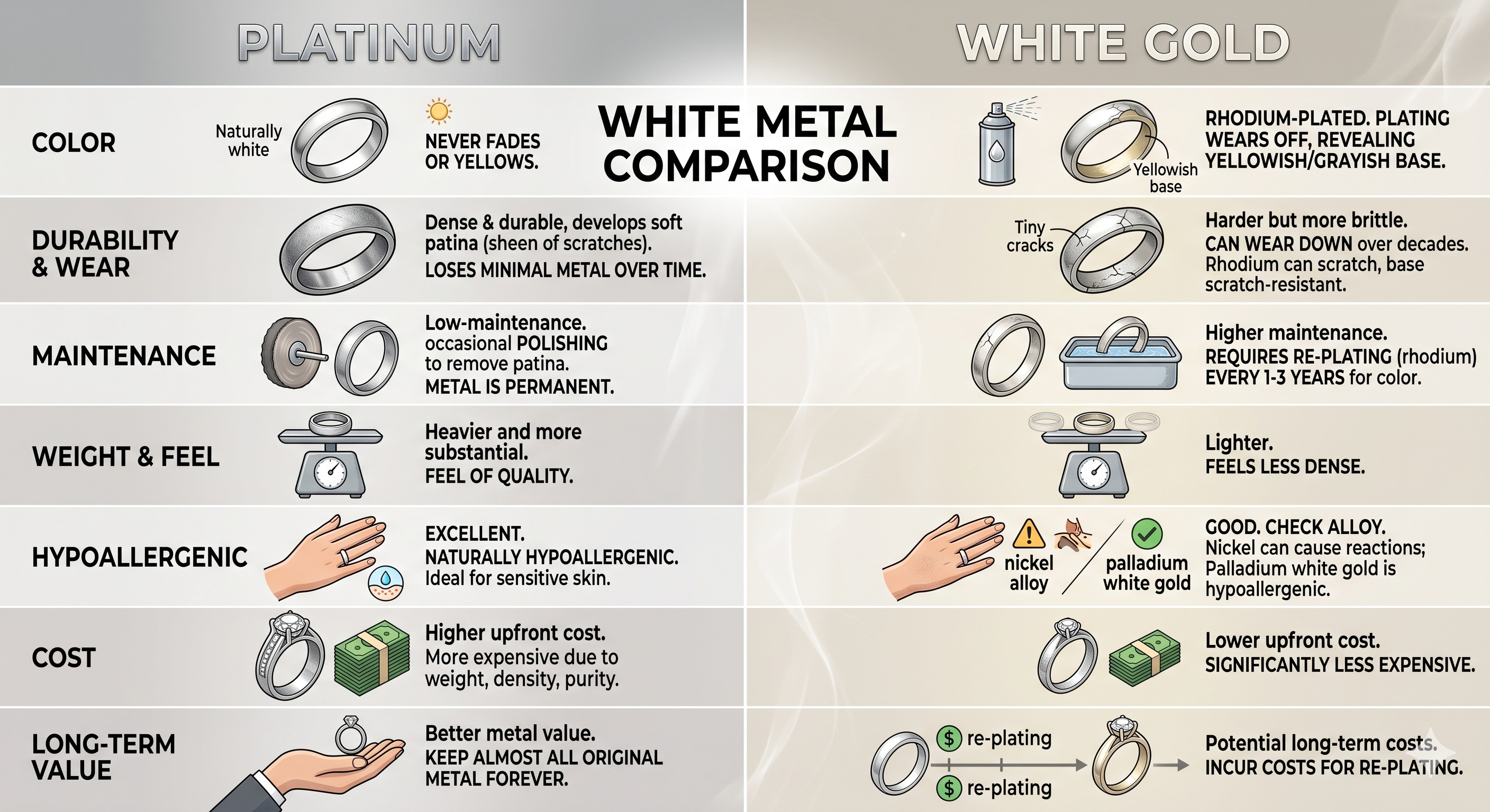 Which Is Better Platinum Or White Gold